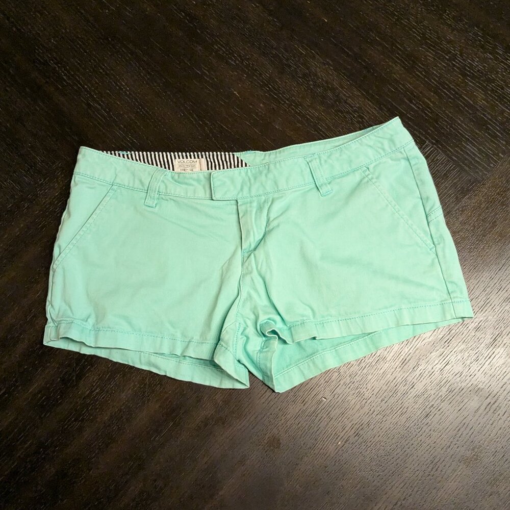 Volcom Mint Green Shorts – Size 5